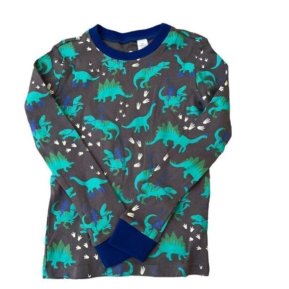 TUCKER + TATE Kids' Glow In The Dark Fitted In Grey Castlerock Dino Boys top 8 - Picture 1 of 2